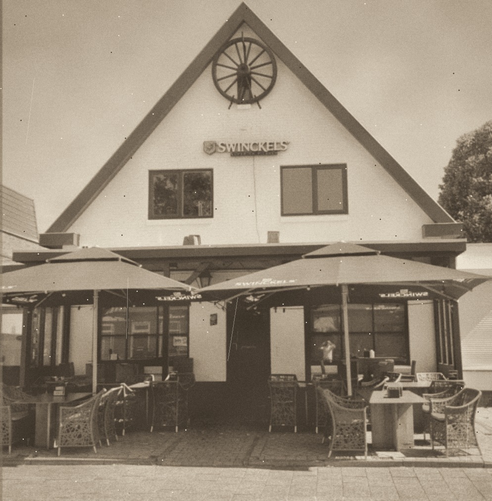Historische foto van het café